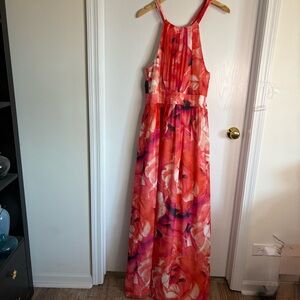 Eliza J Pink and Orange Dress Size 14